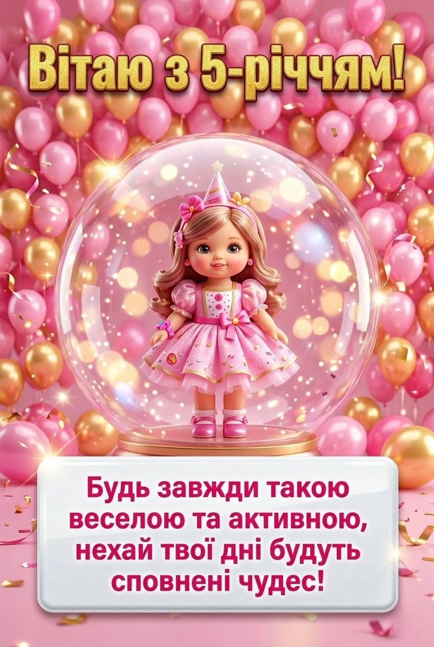 Найкращі привітання з 5-річчям дівчинці: вірші, проза та ідеї для свята