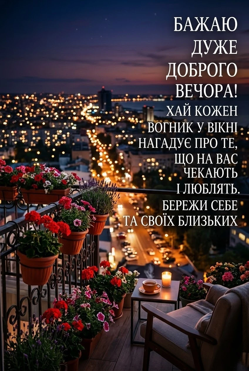 Доброго вечора: щирі побажання та найтепліші картинки для затишного відпочинку