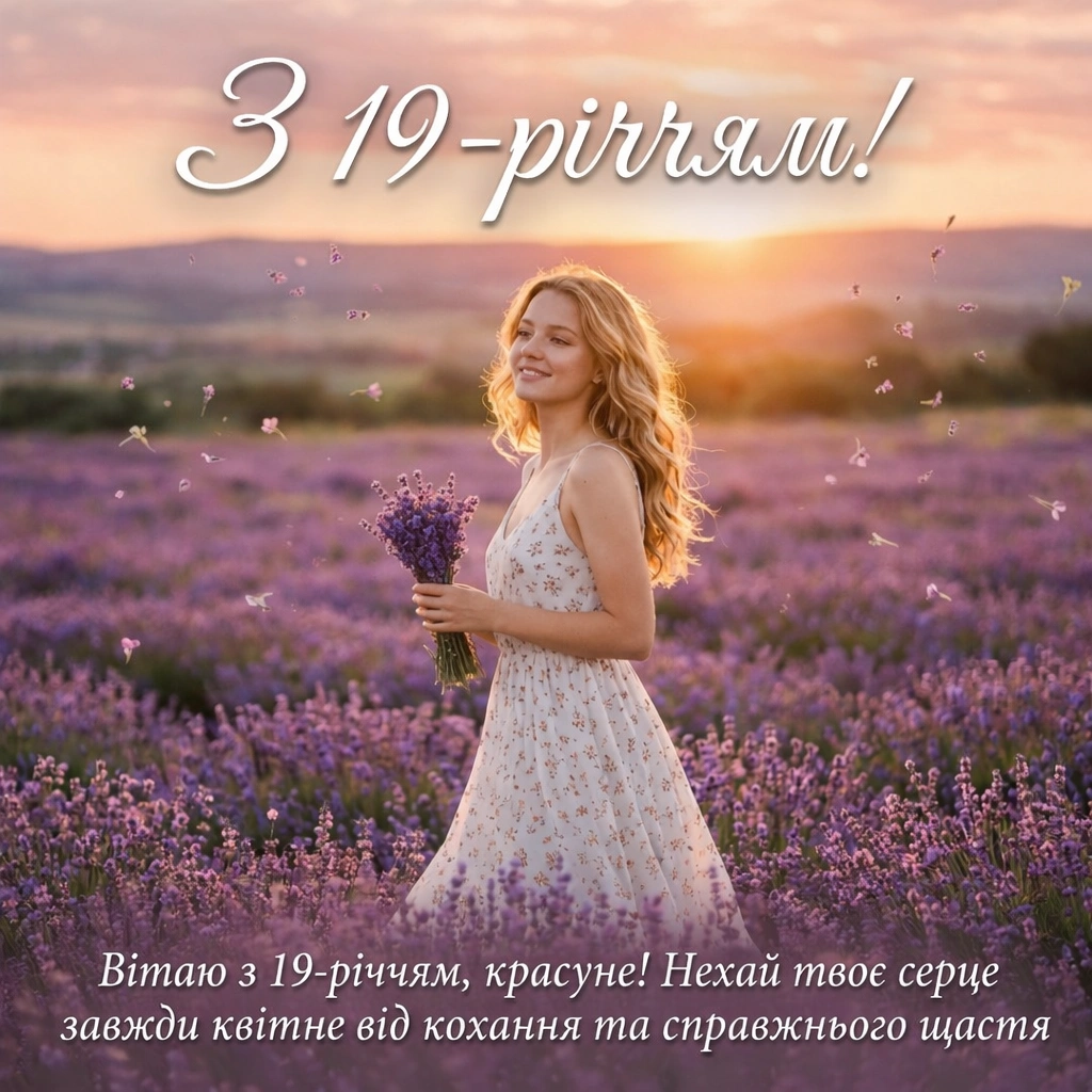Найкращі привітання з 19-річчям дівчині: щира проза та красиві вірші