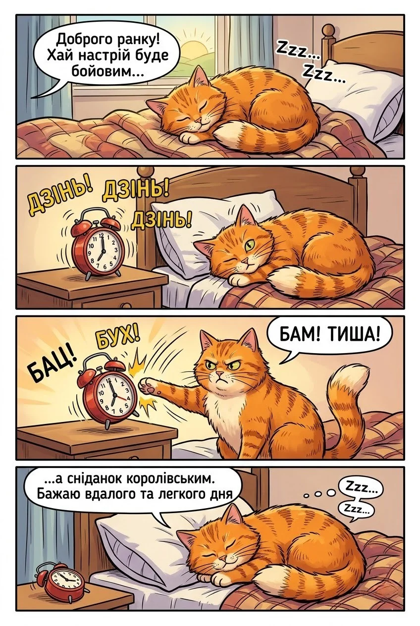 Доброго ранку котики та наймиліші картинки для затишного початку дня
