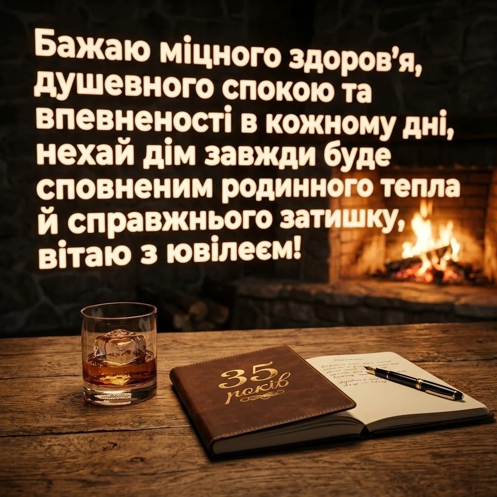 З ювілеєм 35 років чоловіку: найкращі привітання у віршах та прозі