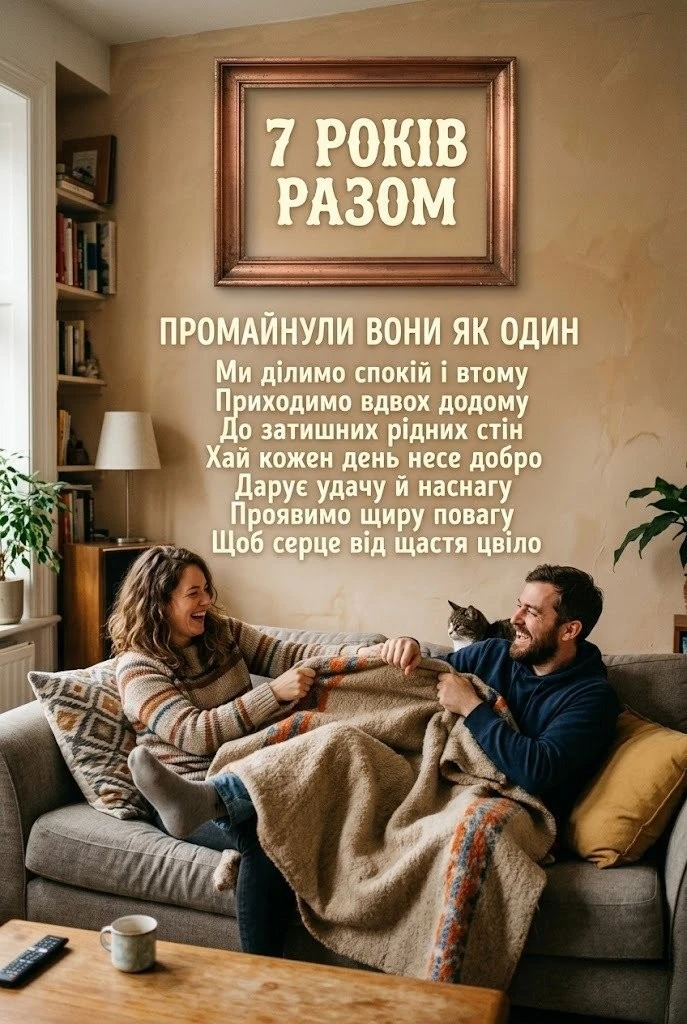 Мідна річниця весілля: що побажати парі на 7 років спільного життя