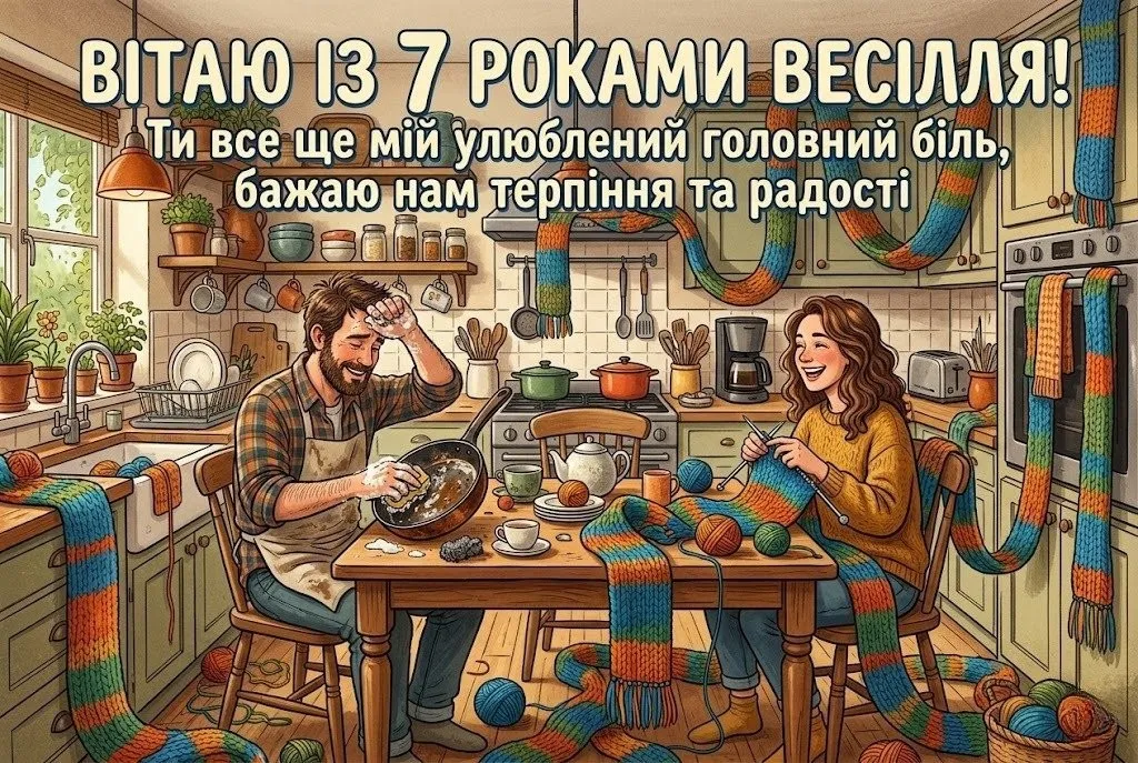 Мідна річниця весілля: що побажати парі на 7 років спільного життя