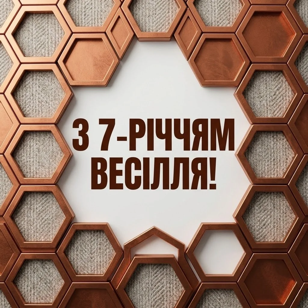 Мідна річниця весілля: що побажати парі на 7 років спільного життя