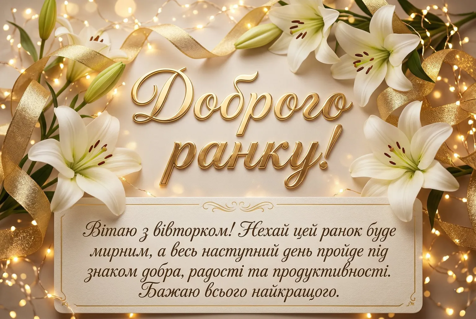 Доброго ранку вівторка: красиві картинки та душевні листівки для гарного настрою