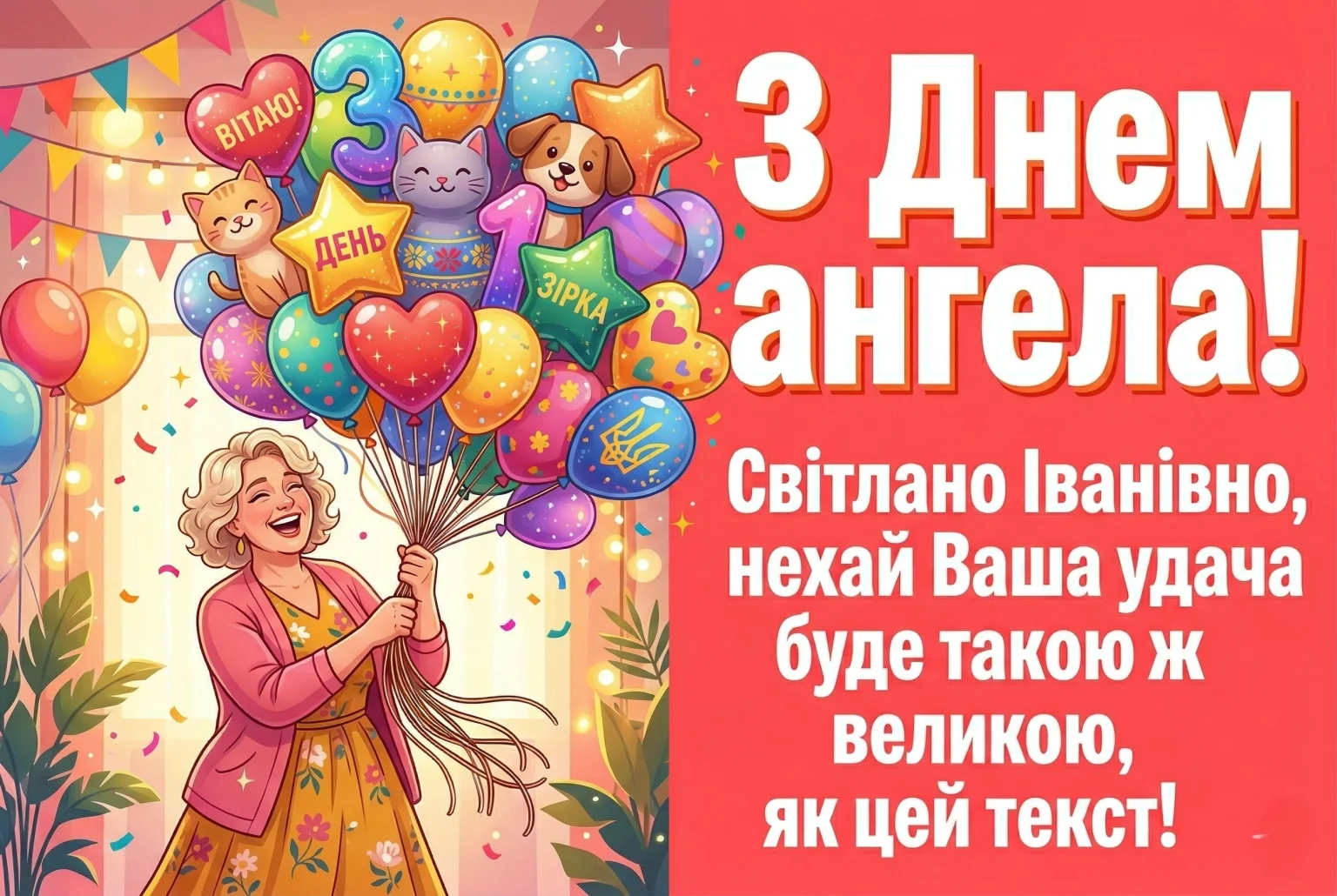 Світлано Іванівно, зі святом! Красиві вірші та проза до дня ангела