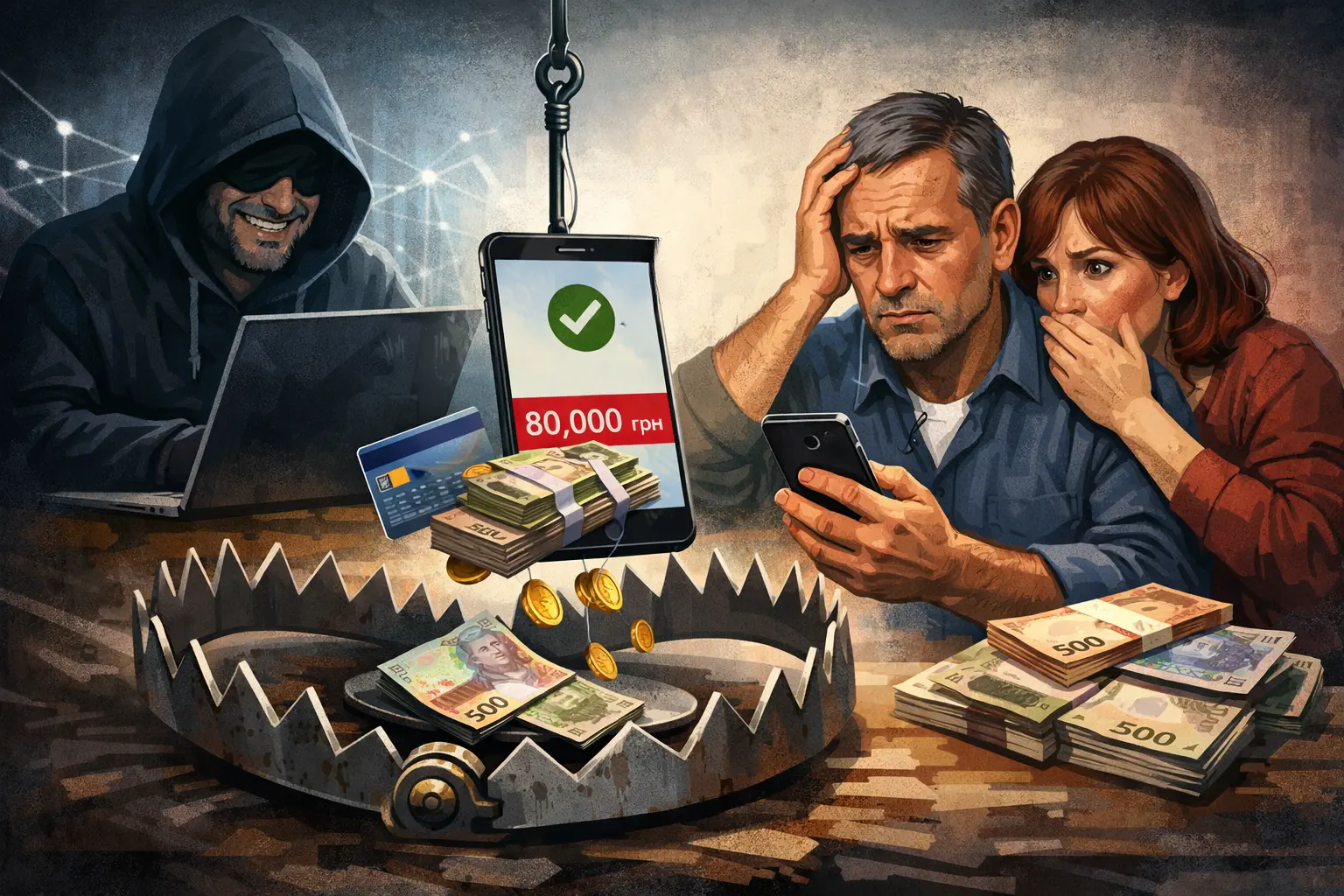 Пастка для довірливих: мешканці Сумщини віддали аферистам понад 80 тисяч гривень