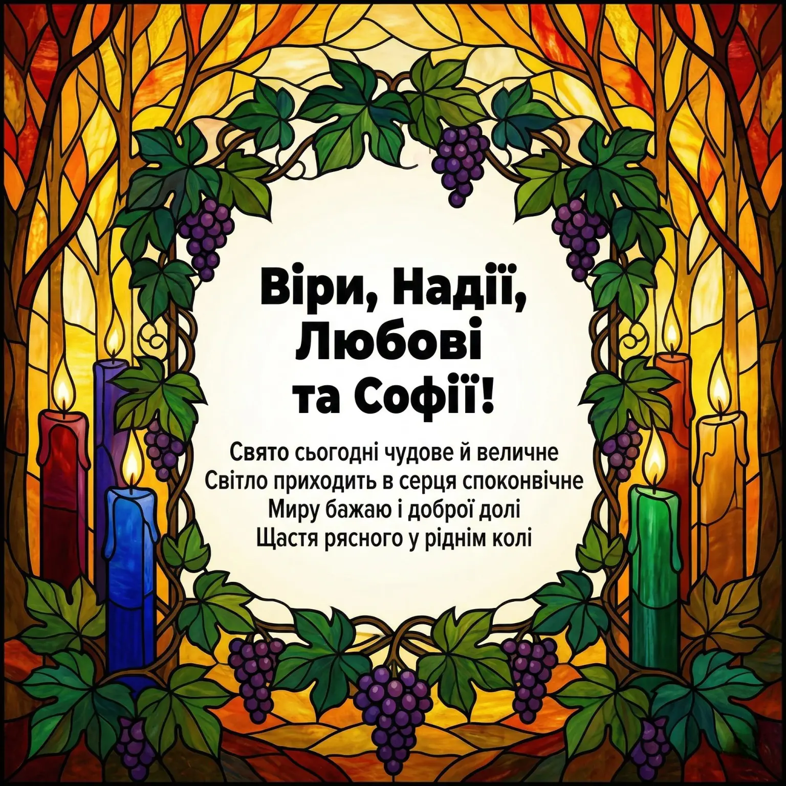 День ангела Віри, Надії, Любові та Софії: привітання для іменинниць