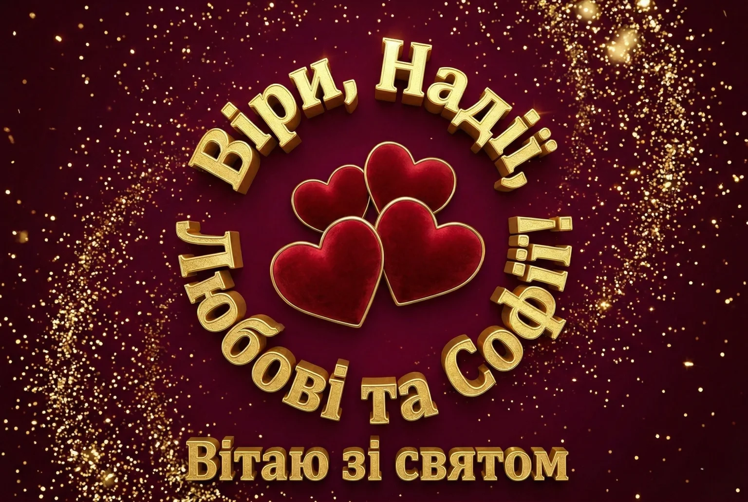 День ангела Віри, Надії, Любові та Софії: привітання для іменинниць