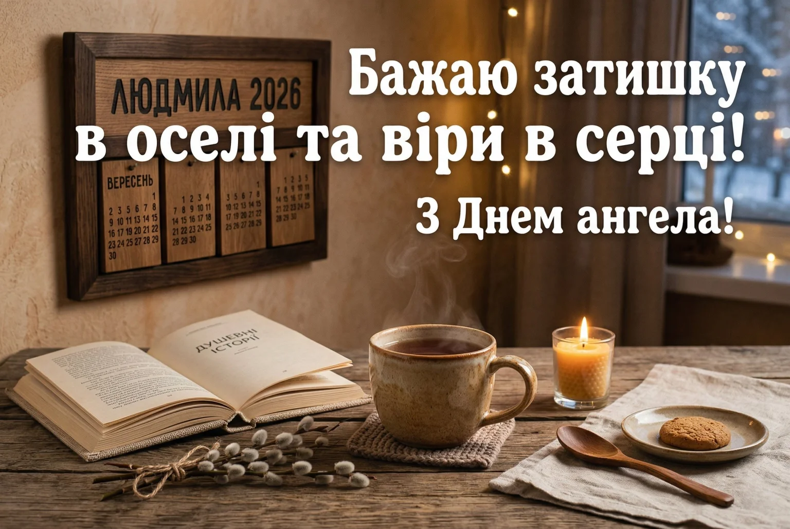 З днем ангела, Людмило! Оригінальні привітання та побажання на 2026 рік