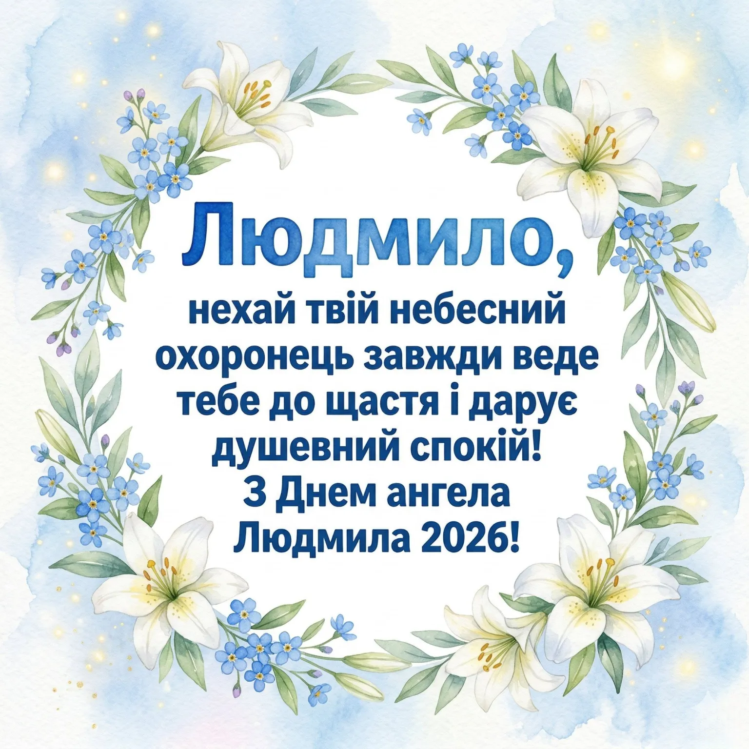 З днем ангела, Людмило! Оригінальні привітання та побажання на 2026 рік