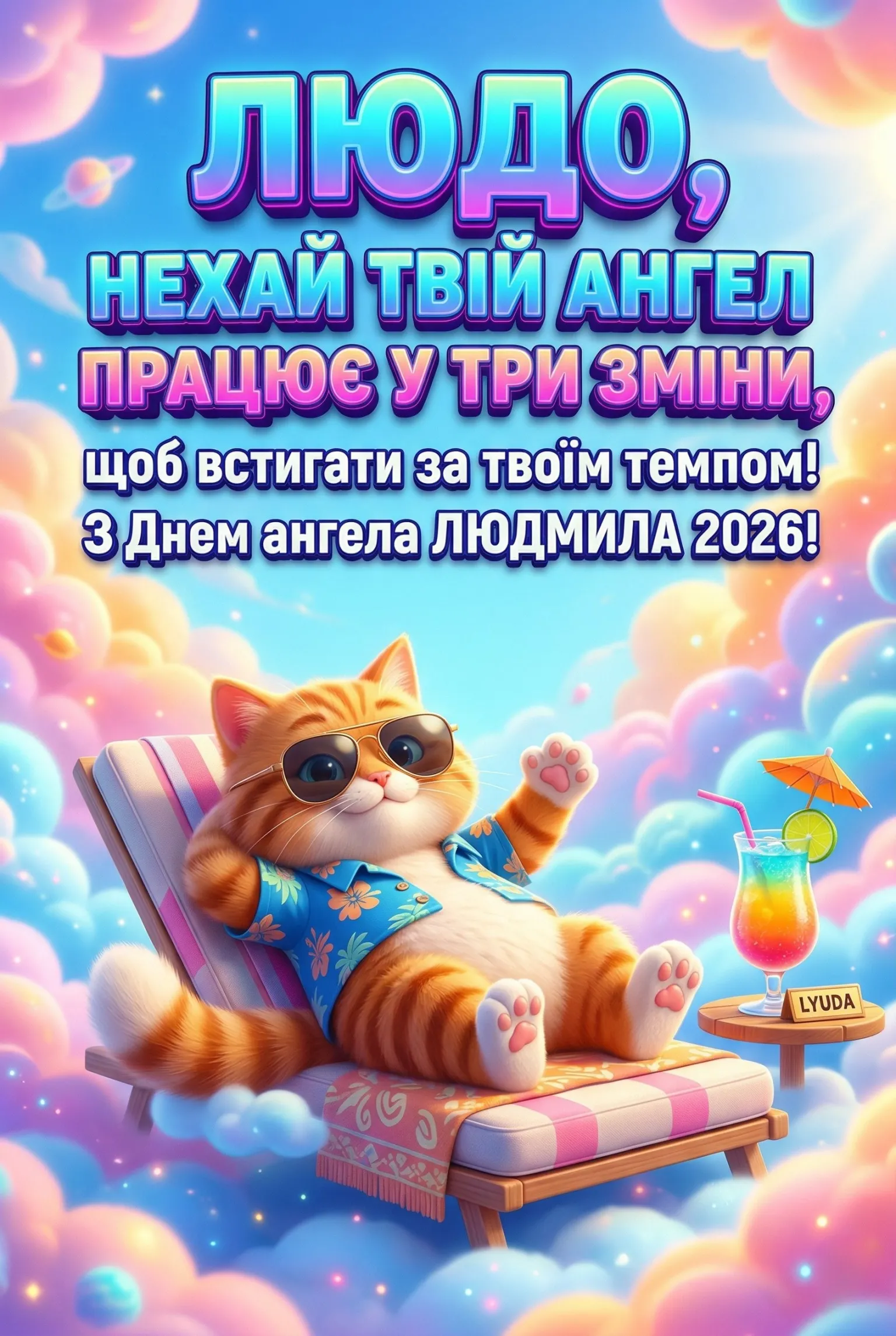 З днем ангела, Людмило! Оригінальні привітання та побажання на 2026 рік