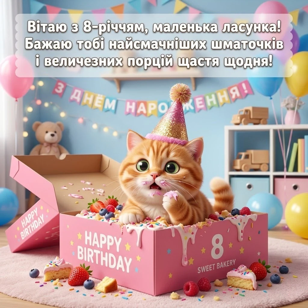 Найкращі привітання з днем народження дівчинці на 8 років: вірші та проза