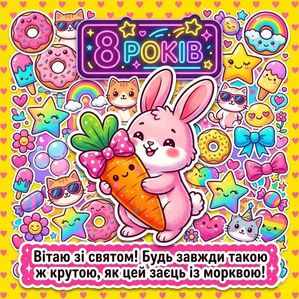 Найкращі привітання з днем народження дівчинці на 8 років: вірші та проза