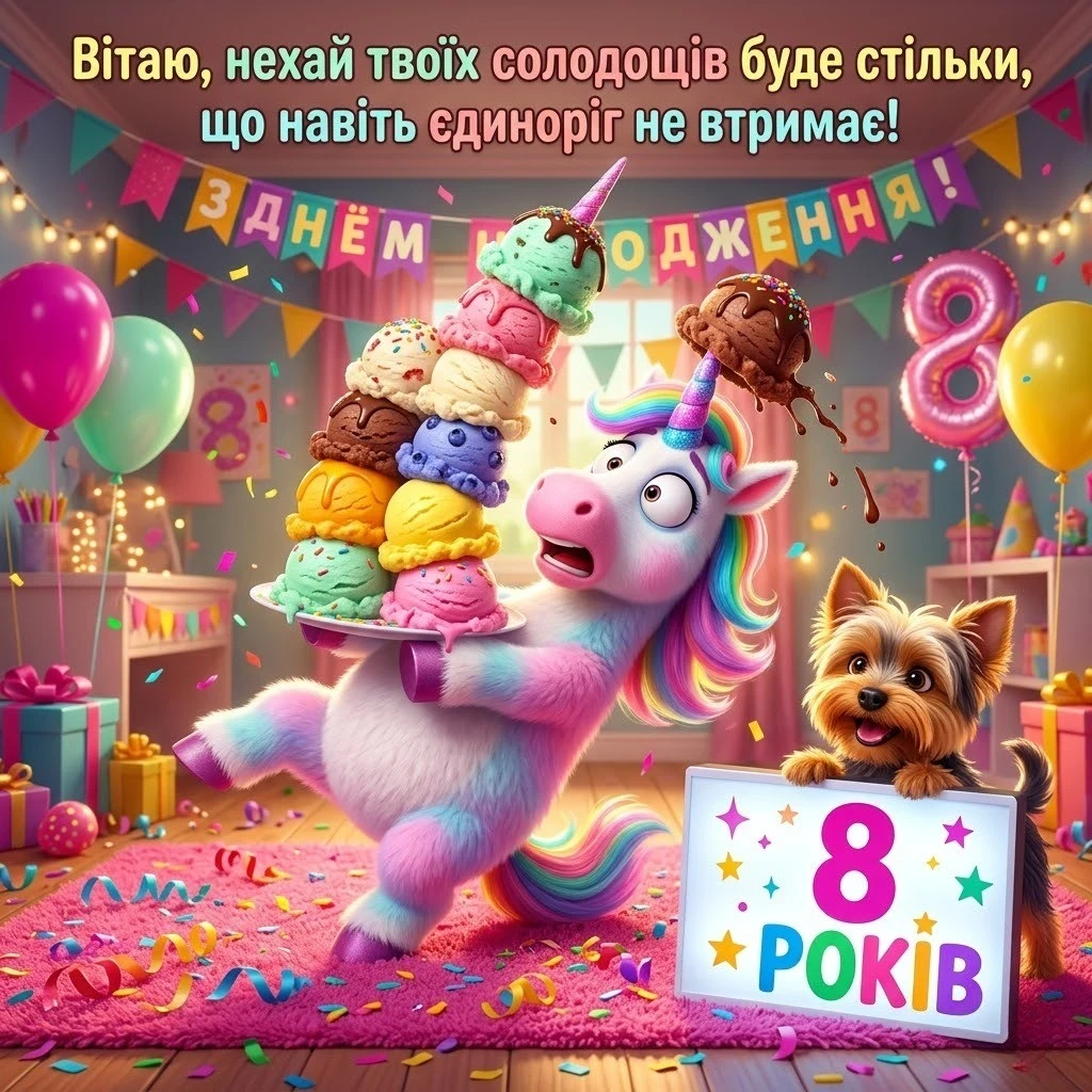 Найкращі привітання з днем народження дівчинці на 8 років: вірші та проза