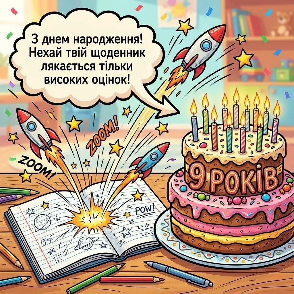 Найкращі привітання з днем народження хлопчика 9 років: вірші та проза