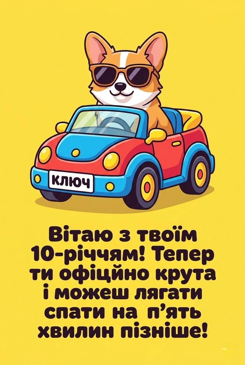 Привітання з 10-річчям дівчинці: щирі побажання у віршах та прозі