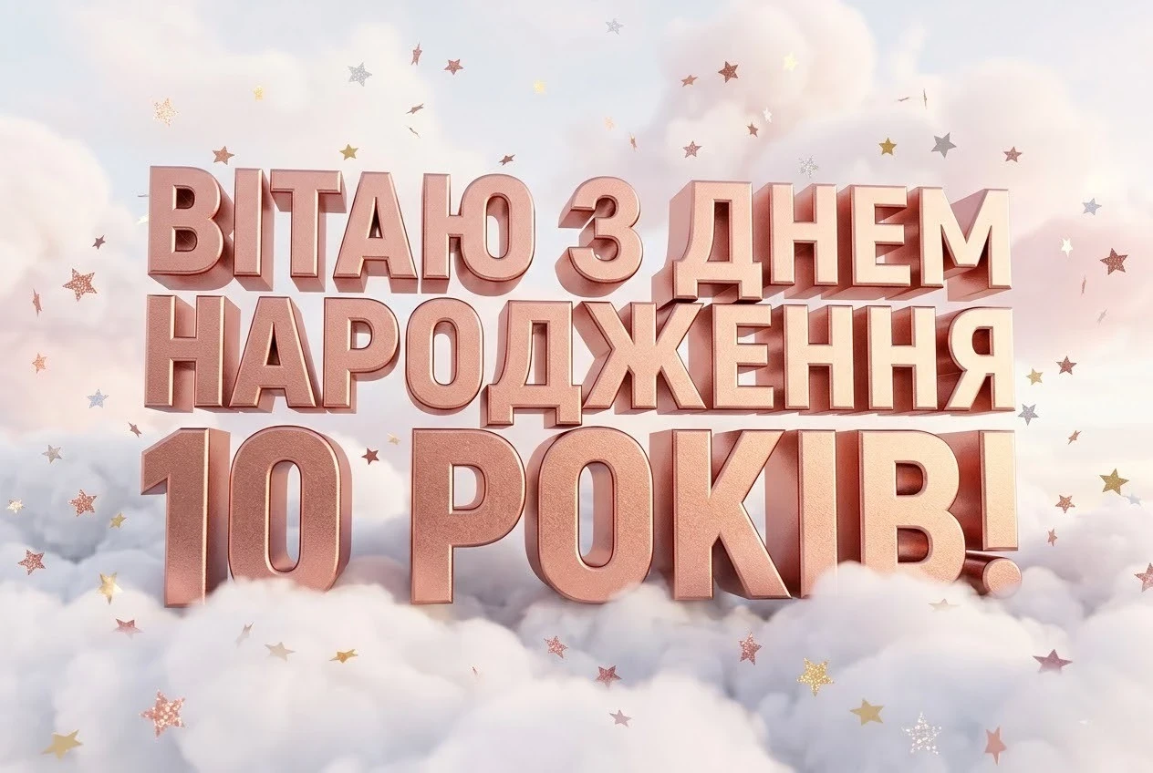 Привітання з 10-річчям дівчинці: щирі побажання у віршах та прозі