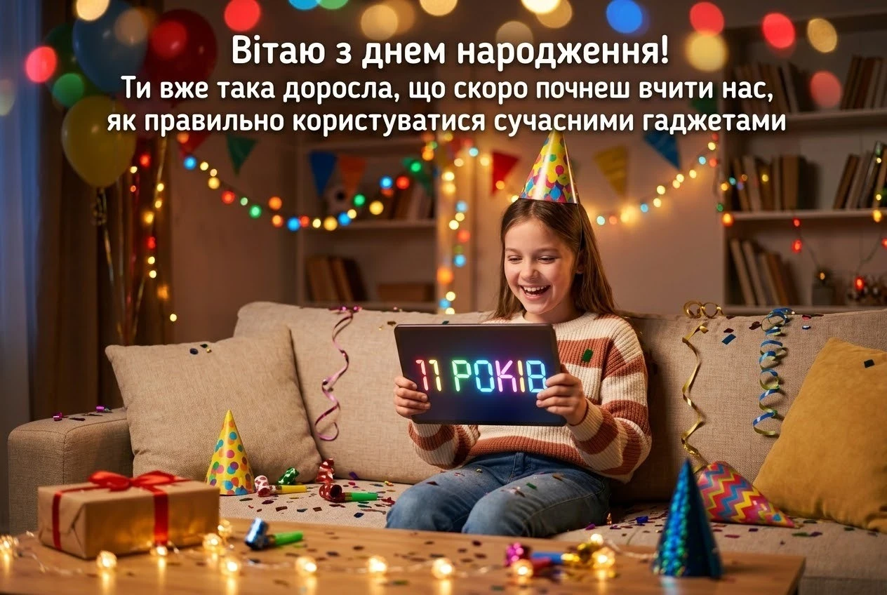 Найтепліші привітання з 11-річчям для доньки у віршах та прозі