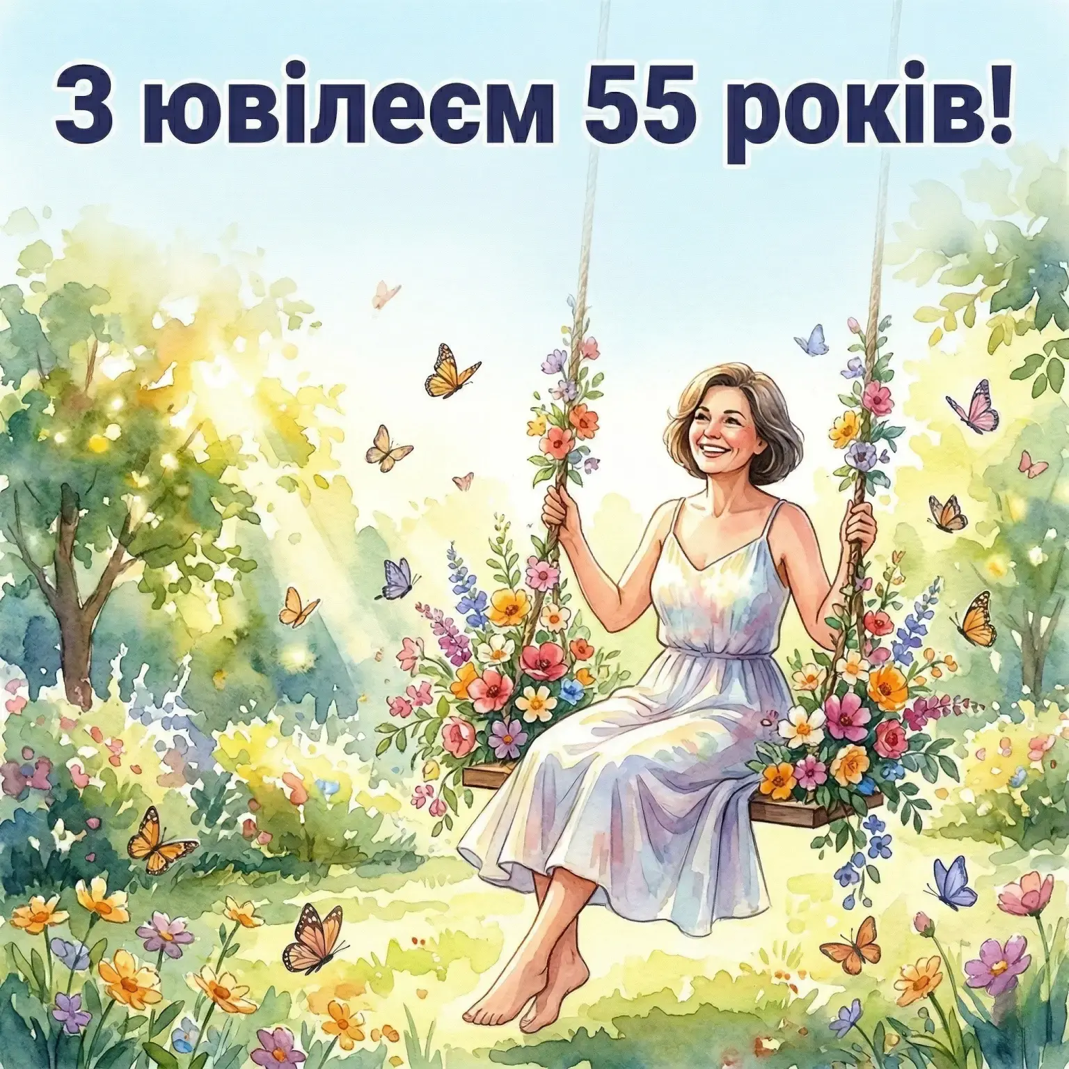 Привітання з ювілеєм 55 років жінці: найкращі слова у прозі та віршах