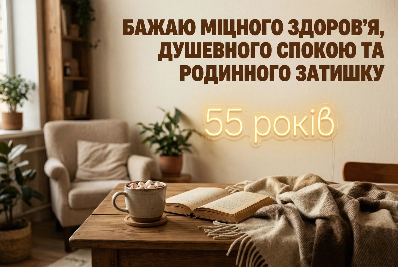 Привітання з ювілеєм 55 років жінці: найкращі слова у прозі та віршах