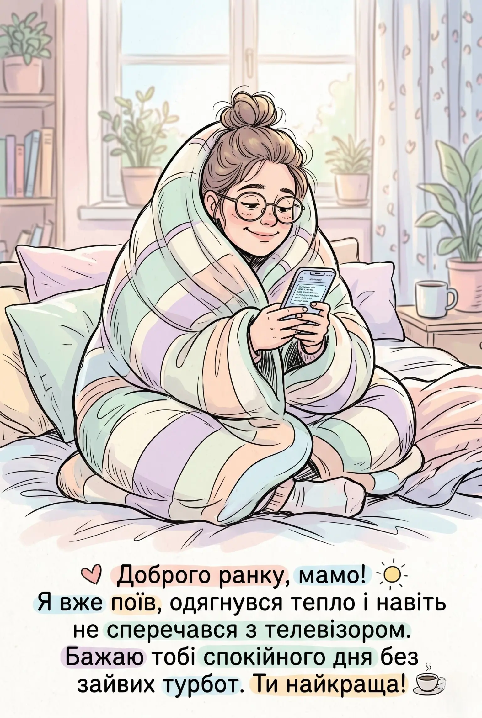 Доброго ранку, мамо: найтепліші картинки та щирі побажання для гарного настрою