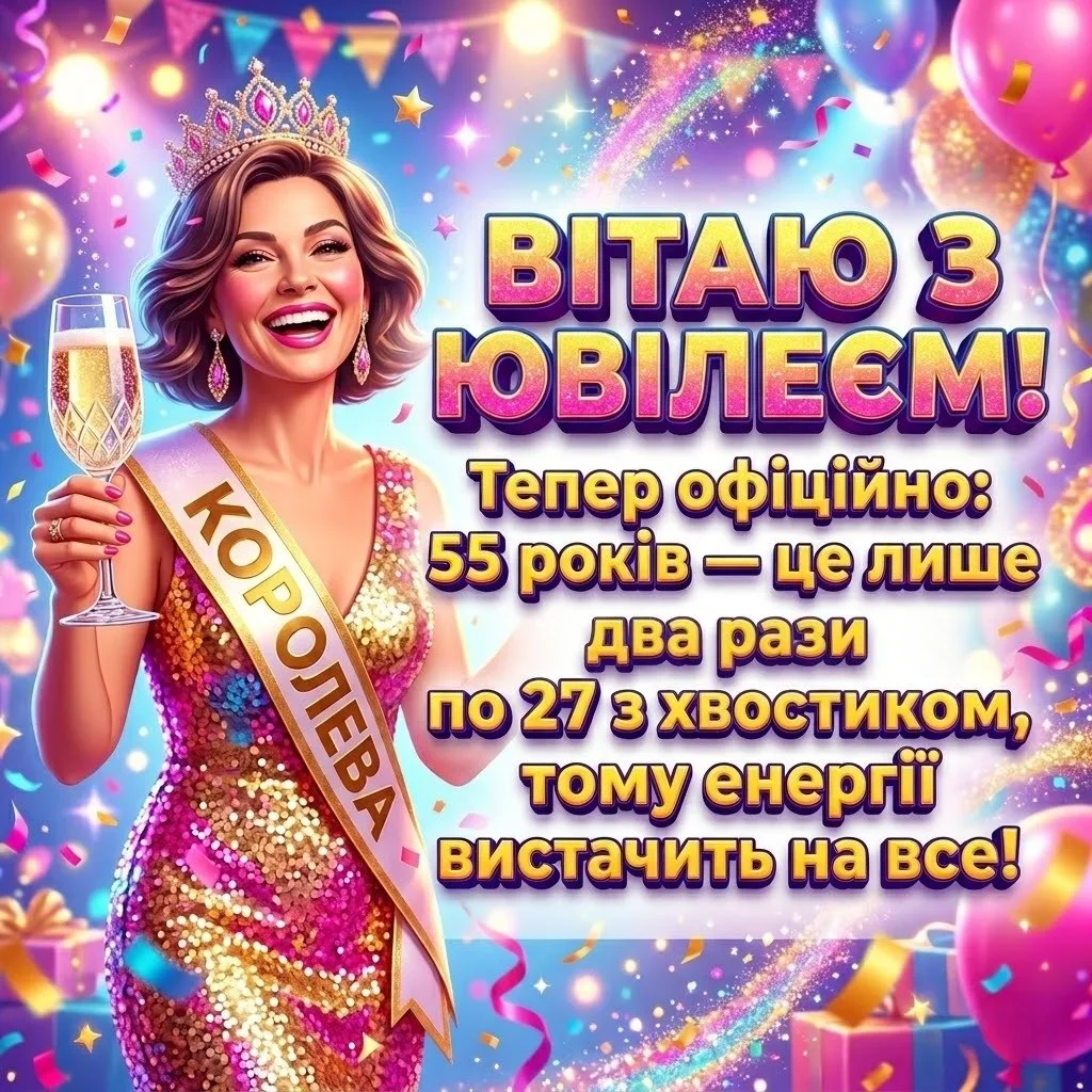 Як красиво привітати жінку з 55-річчям: вірші, проза та щирі слова
