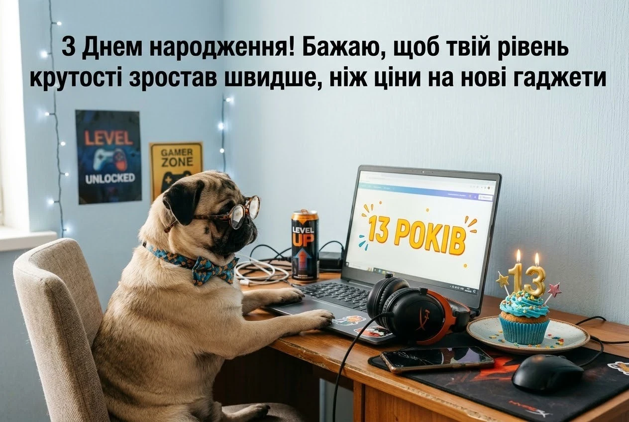 Картинки з днем народження 13 років: найкращі привітання для підлітків