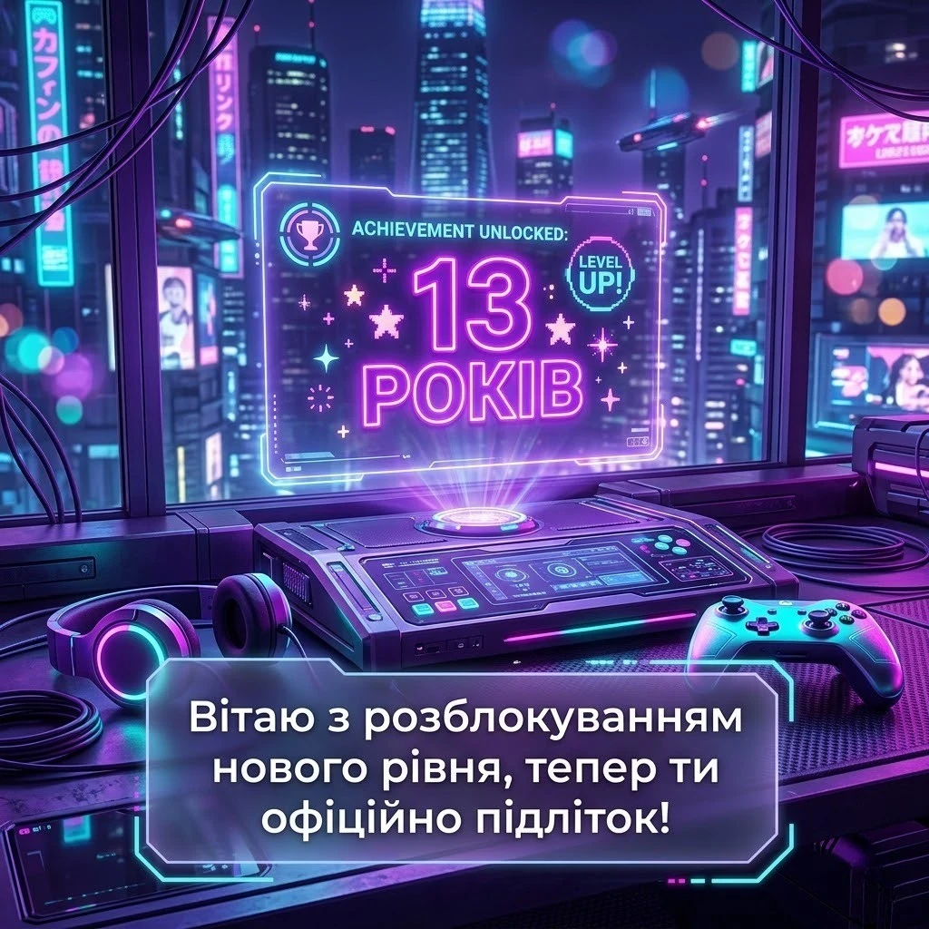 Картинки з днем народження 13 років: найкращі привітання для підлітків