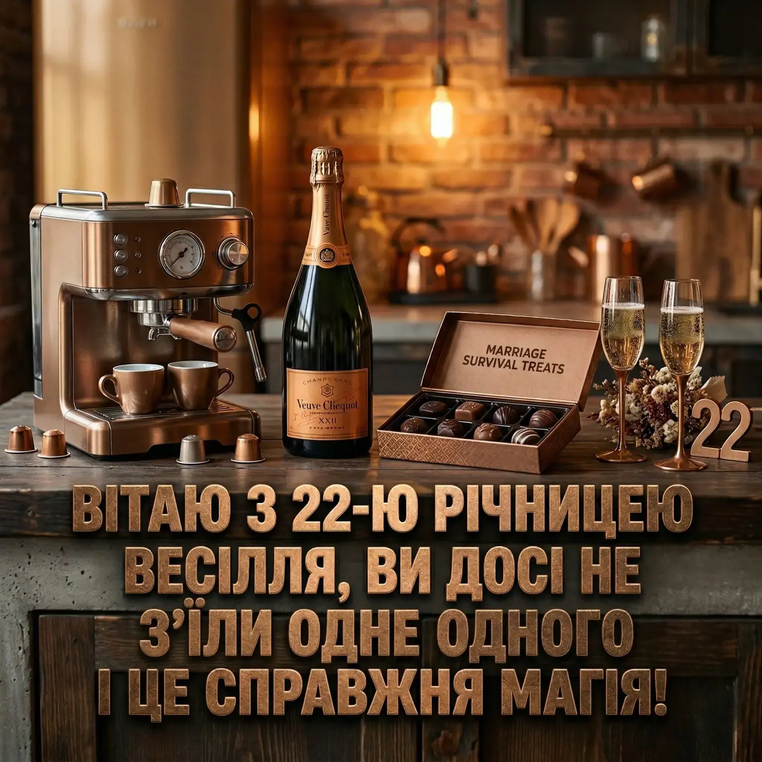 22 роки разом: найкращі картинки та щирі привітання з бронзовим весіллям
