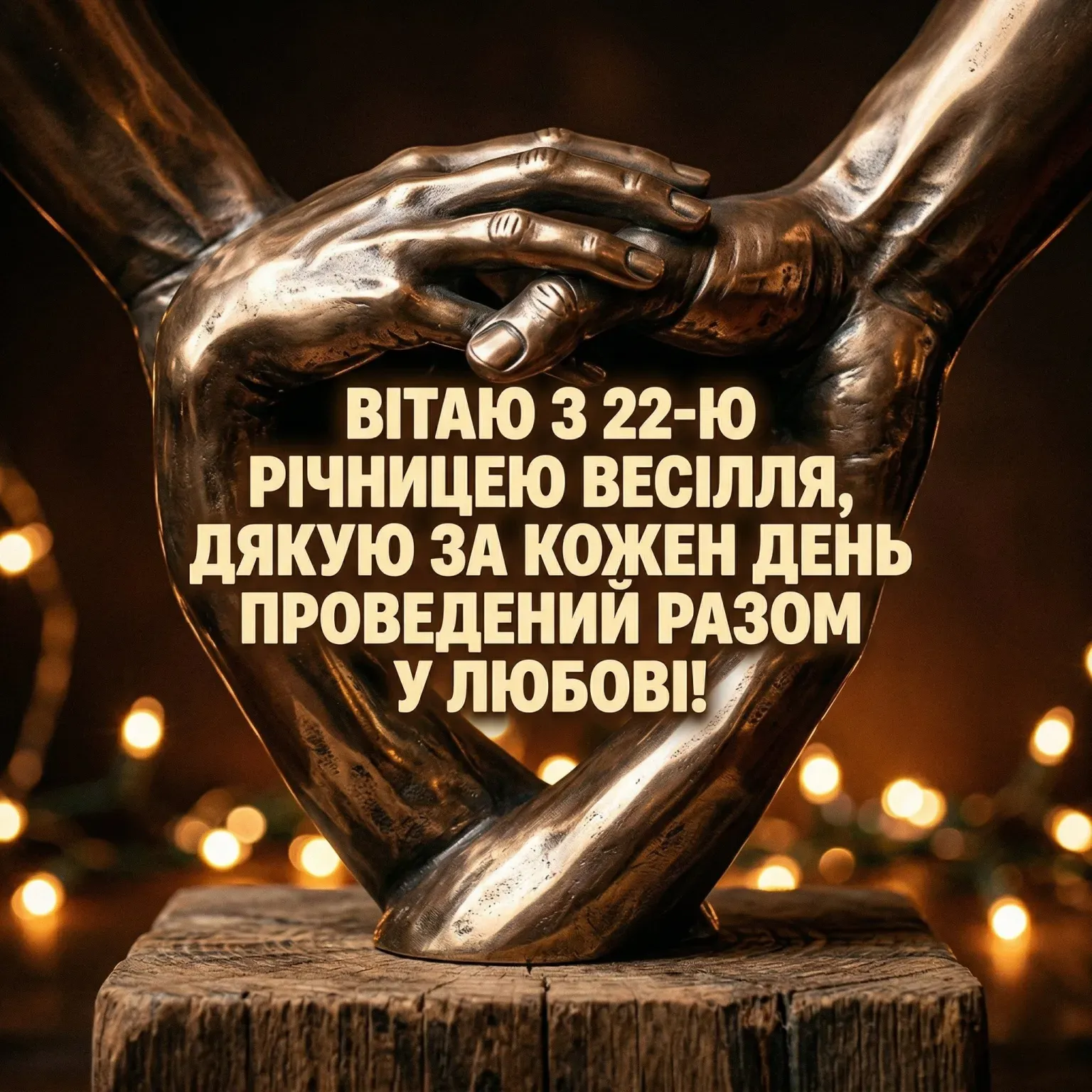 22 роки разом: найкращі картинки та щирі привітання з бронзовим весіллям