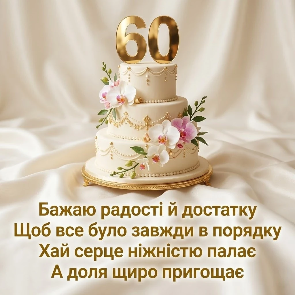 60 років — золота мудрість: підбірка щирих вітань та побажань жінці