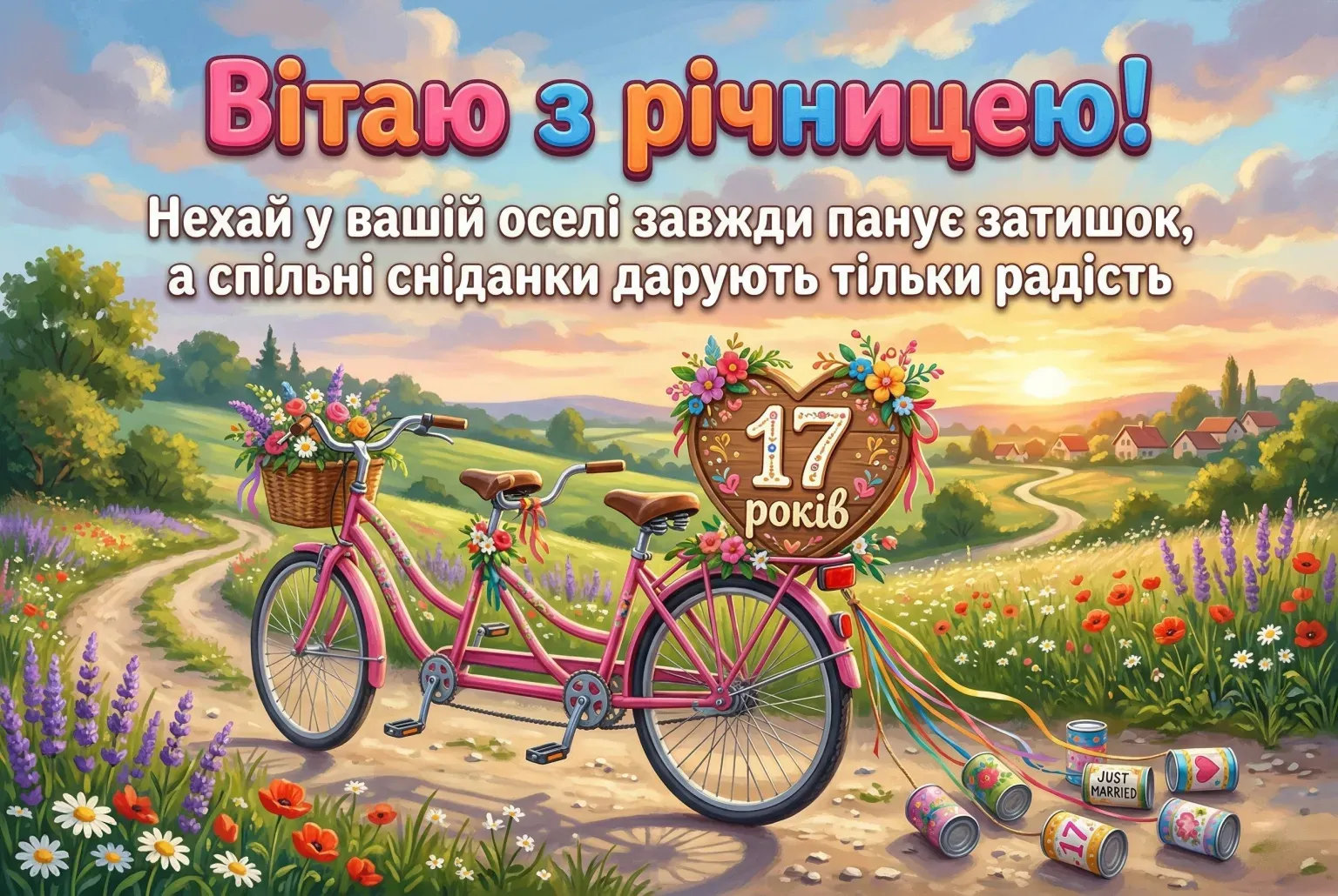 Що побажати на 17-ту річницю одруження: підбірка теплих привітань