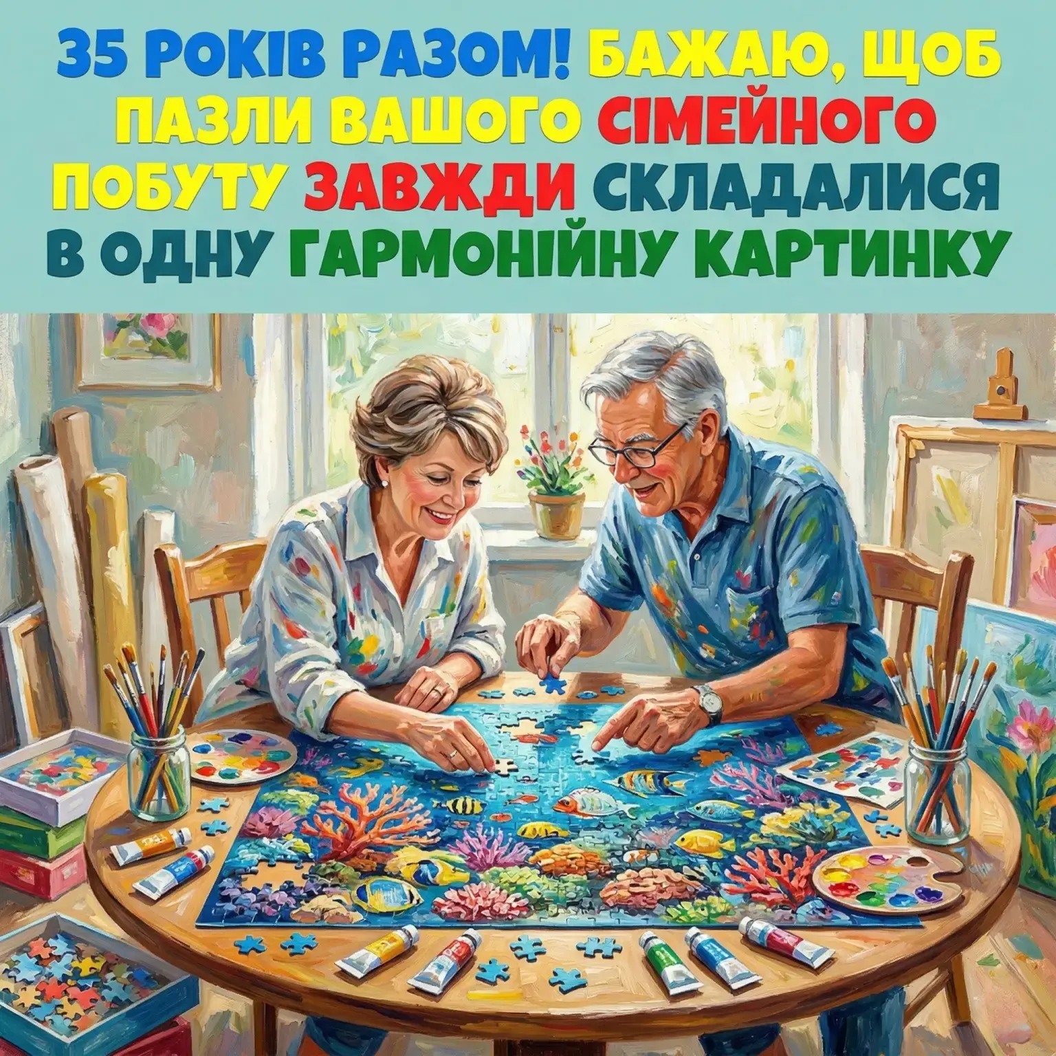 Ювілей 35 років: Як привітати чоловіка та дружину з кораловим святом