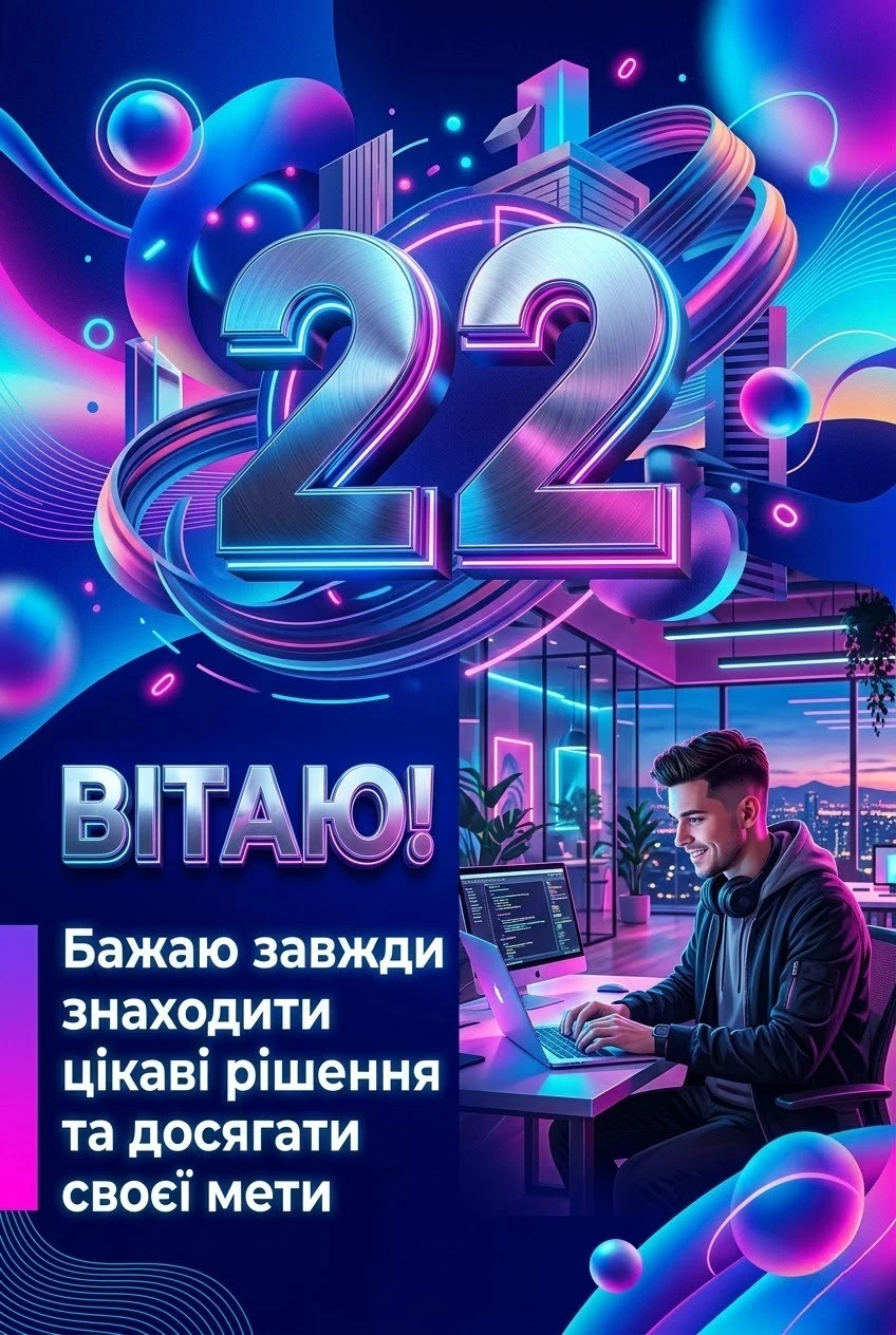 Привітання з днем народження сина 22 роки: найкращі побажання у віршах та прозі