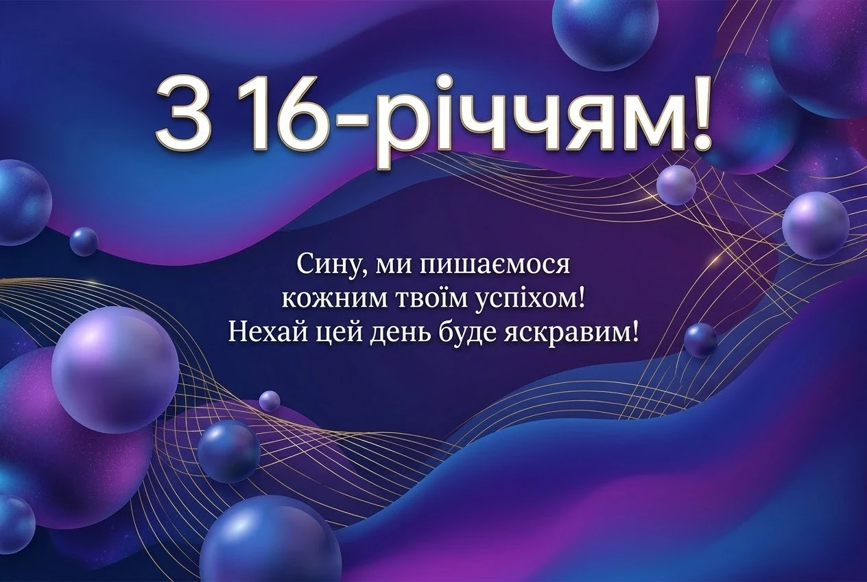 Привітання сину з 16-річчям: найкращі побажання у віршах та прозі