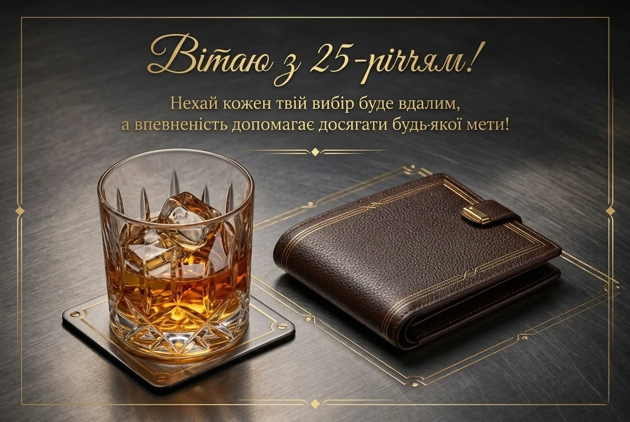 25 років — час великих перемог: найкращі привітання для чоловіка