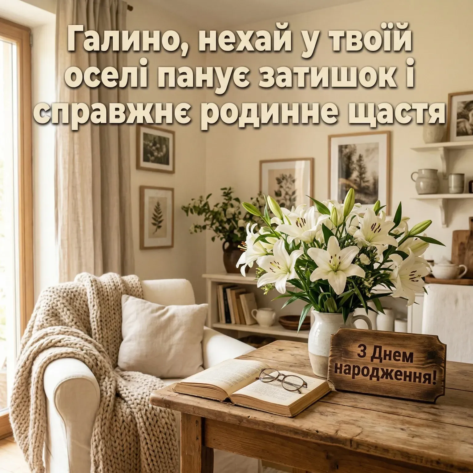 Привітання для Галини у віршах та своїми словами: від душі та серця