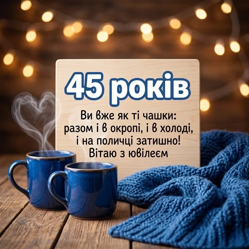 Як привітати з 45-річчям шлюбу: добірка картинок та текстів для рідних