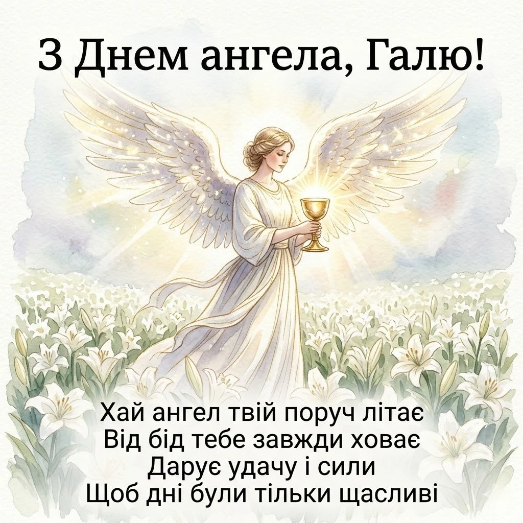 З днем ангела, Галина: велика підбірка красивих картинок та теплих побажань