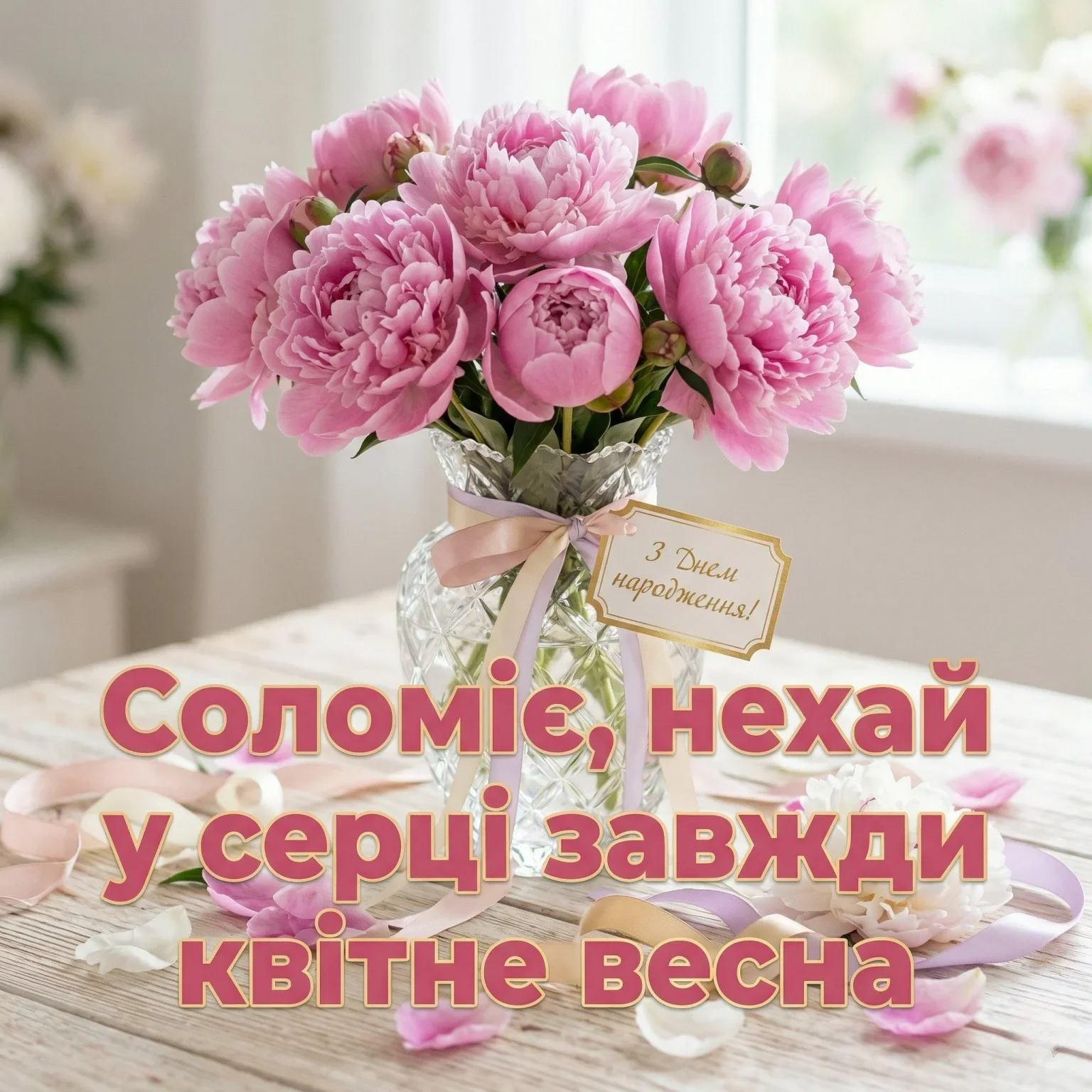 Оригінальні привітання для Соломії: картинки з днем народження та вірші на будь-який смак