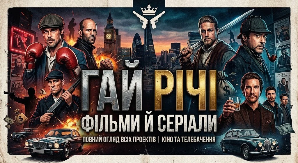 Фільми й серіали Гая Річі: огляд усієї фільмографії