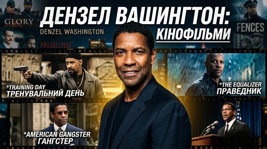 Фільми з Дензелом Вашингтоном: повний список