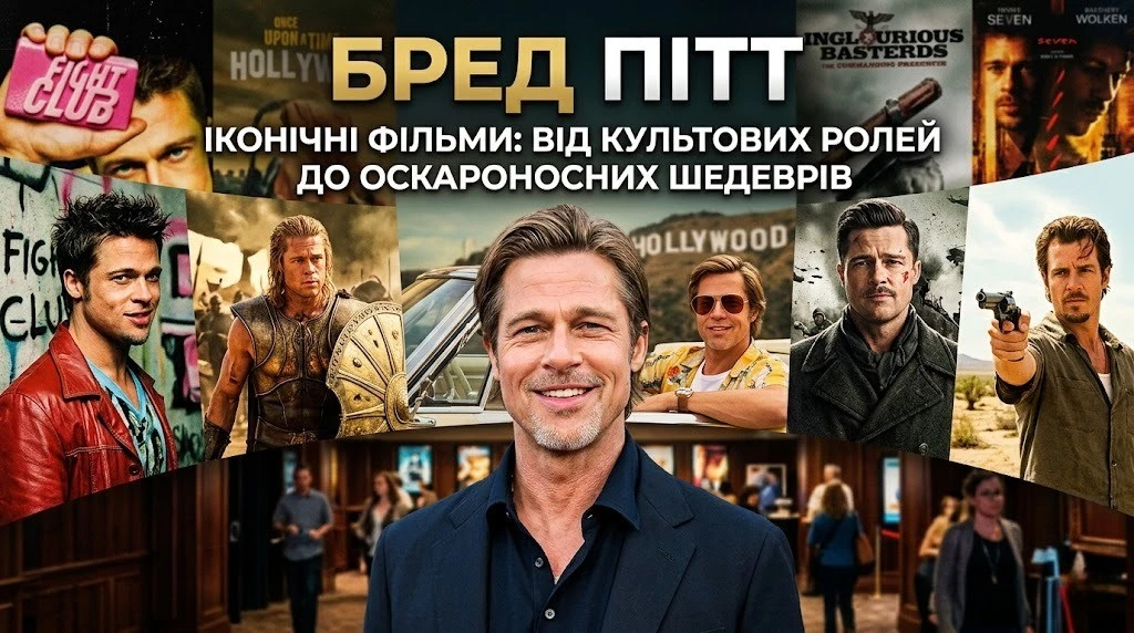 Фільми Бреда Пітта: повна добірка картин зіркового актора Голлівуду