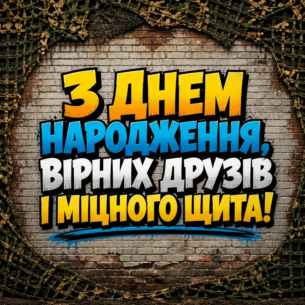привітання з днем народження військового своїми словами