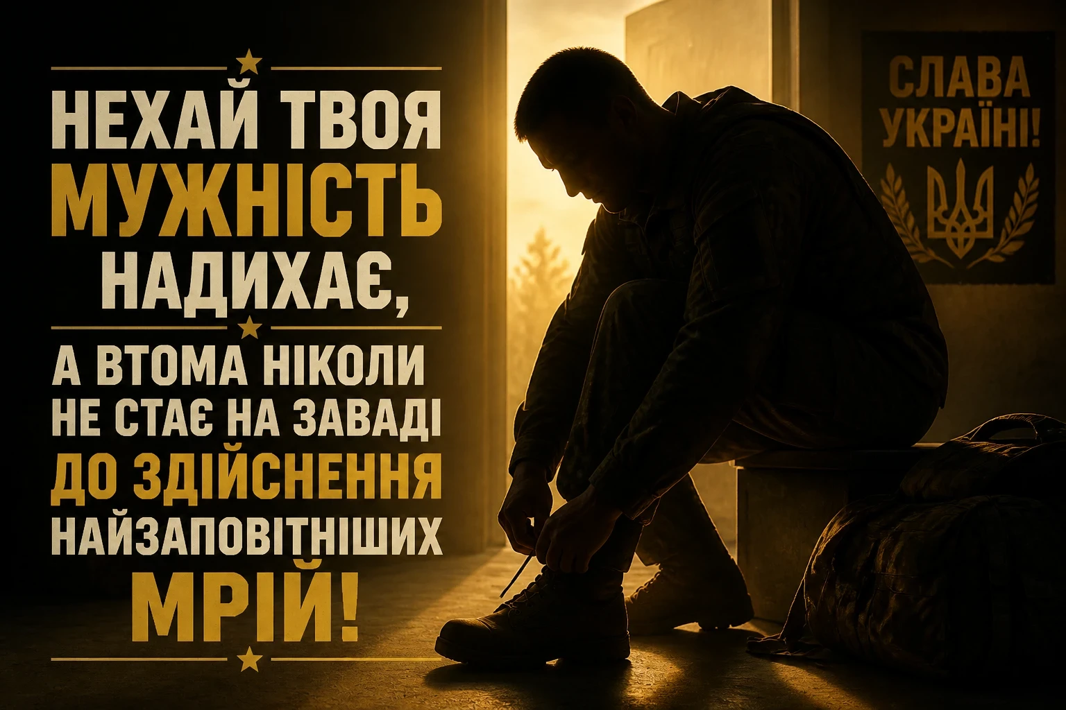 привітання з днем народження військового своїми словами