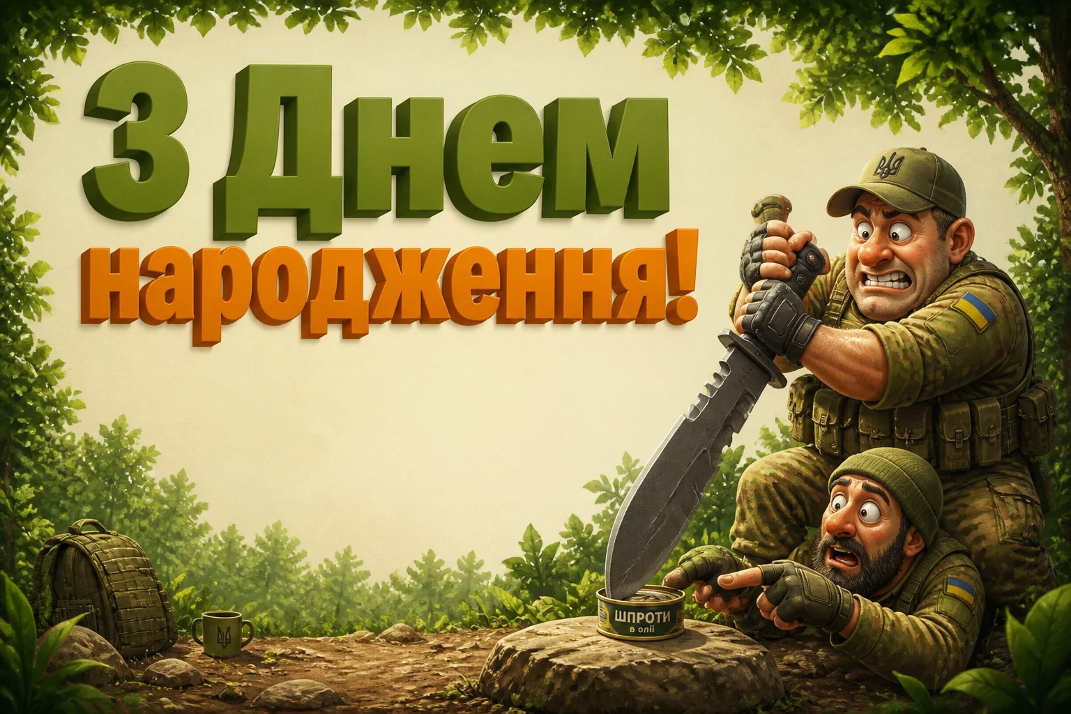привітання з днем народження військового своїми словами