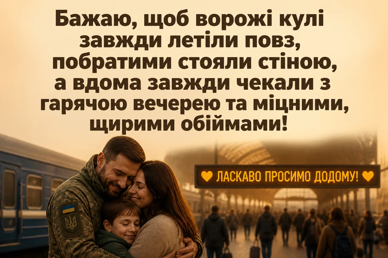 привітання з днем народження військового своїми словами