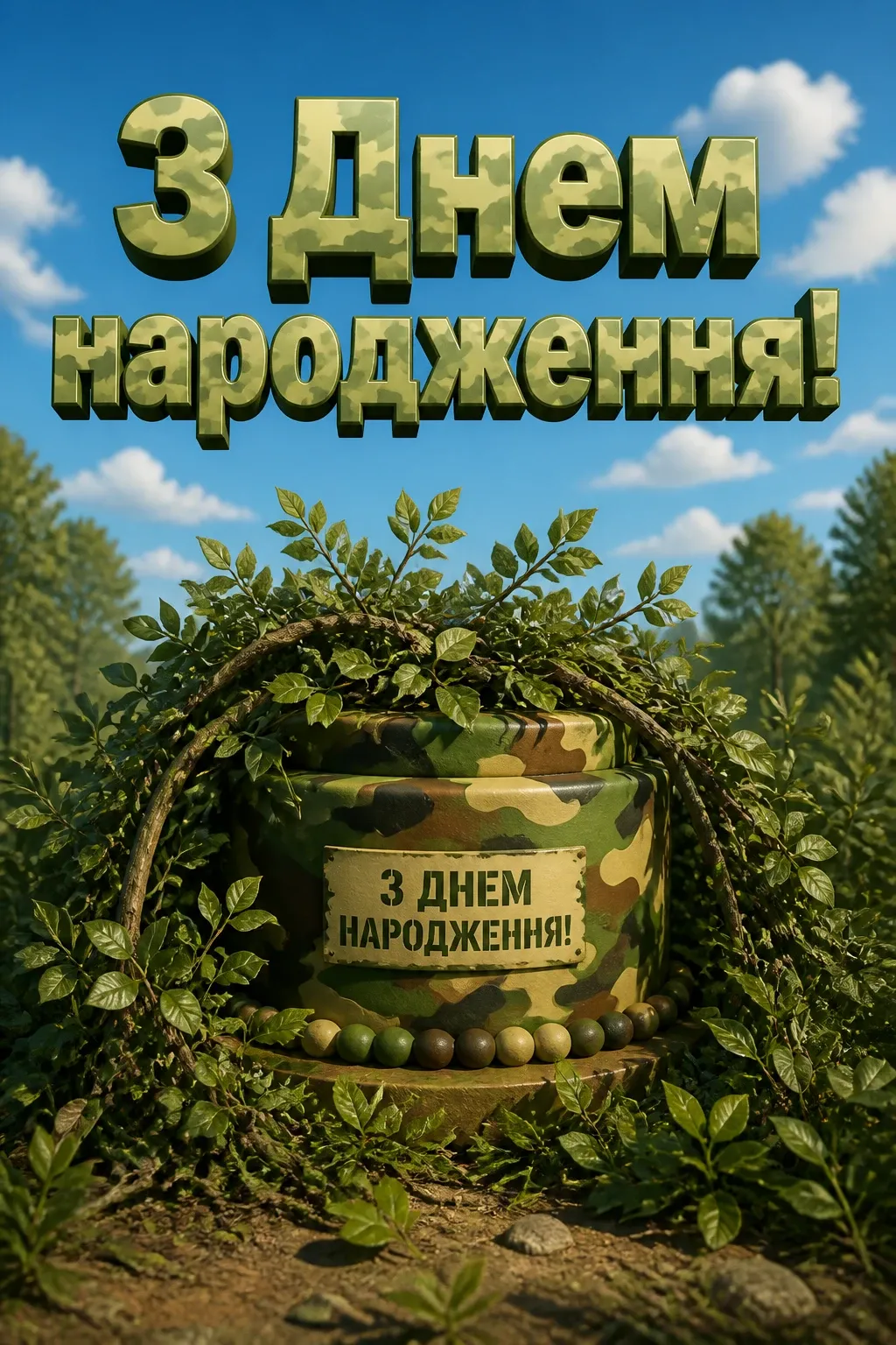 привітання з днем народження військового своїми словами