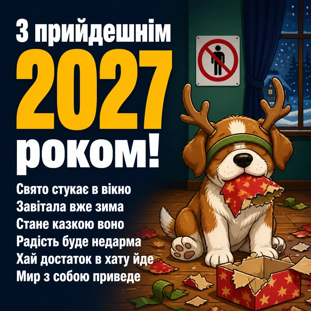 привітання з прийдешнім новим роком 2025